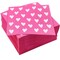 100 Pack Valentine's Day Napkins - Pink Heart Paper Napkins for Wedding, Anniversary, Birthday, 6.5 inch Dinner Cocktail Napkins for Party Supplies